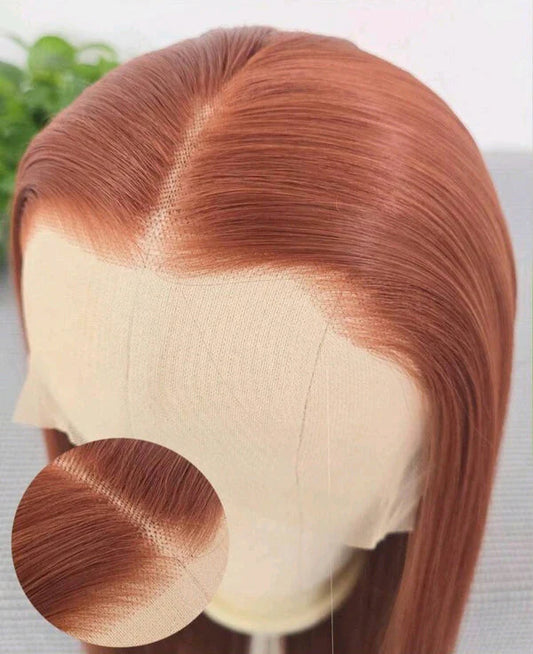 Dark Ginger Long Lace Front Wig