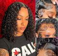 5x5 5 Glueless Curly Wig( Human hair)