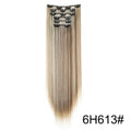 Clip In Hair Extensions - 24" - Synthetic -7Pc -16 Clips - Straight