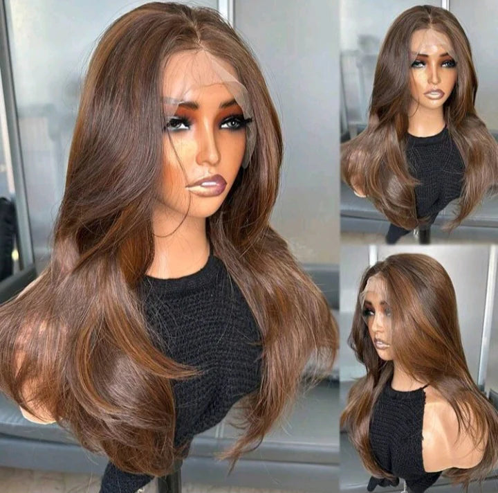 ‘Miss Tyra ‘ Brown Lace Front Wig