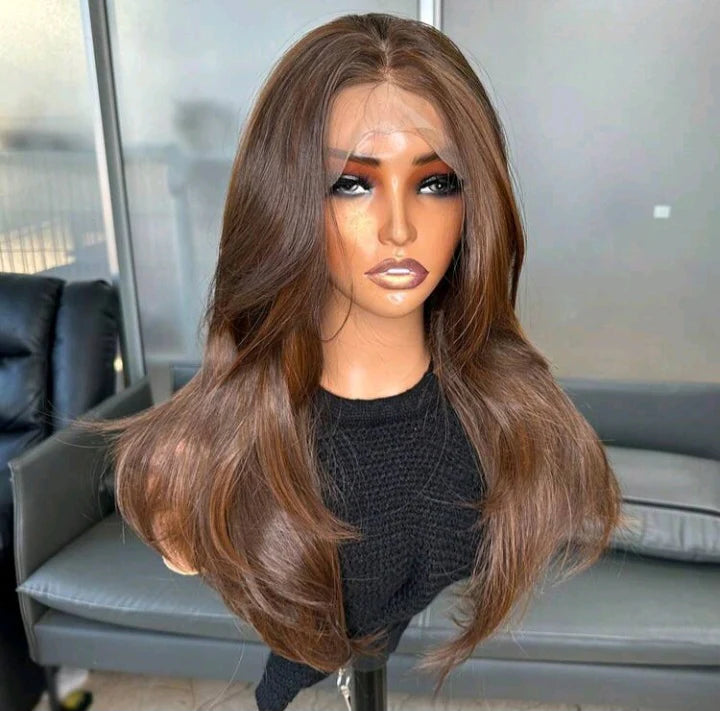 ‘Miss Tyra ‘ Brown Lace Front Wig