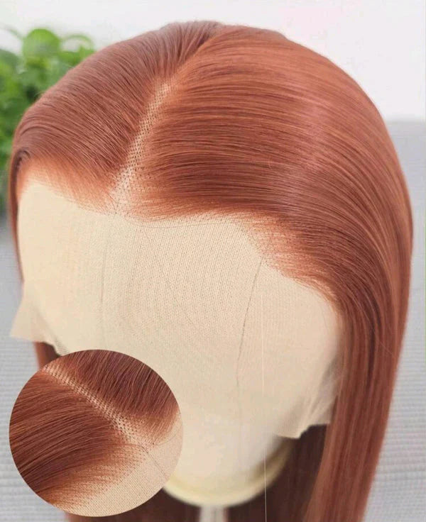 Dark Ginger Long Lace Front Wig