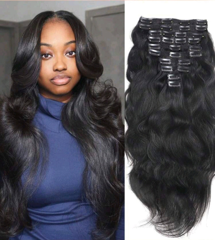 Black Wave Human Hair Dip In